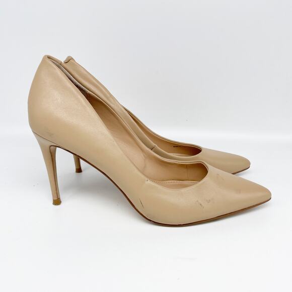 Steve Madden Women's Luiza Leather Pointed Toe Pumps Tan Size 8 M - Picture 3 of 15